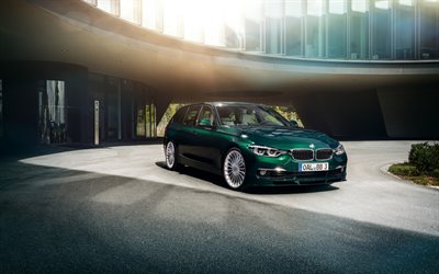 carro, 2015, BMW Alpina B3, verde BMW