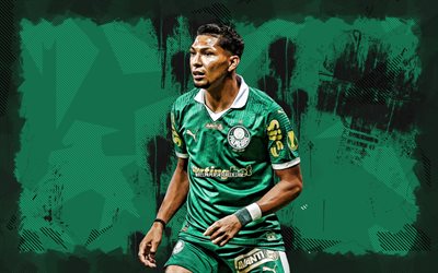 4k, talonruska, vihreä grunge  tausta, palmeiras fc, brasilialainen serie a, brasilialaiset jalkapalloilijat, thalys 4k, jalkapallo, se palmeiras, sociedade esportiva palmeiras, thalys palmeiras