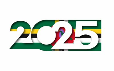 2025 دومينيكا, خلفية بيضاء, الولايات المتحدة الأمريكية, الحد الأدنى من الفن, 2025 مفاهيم دومينيكا, دومينيكا 2025, علم دومينيكا, 2025 خلفية دومينيكا