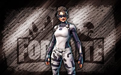 arctic assassin fortnite, 4k, fond de diagonale brun, grunge, fortnite, œuvres d'art, peau assassin de l'arctique, personnages fortnite, assassin arctique, peau d'assassin arctique de fortnite