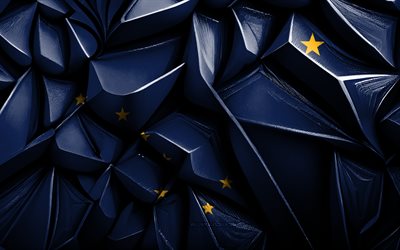 bandiera dell'alaska, 4k, texture creative 3d, flag 3d dell'alaska, usa, flag dell'alaska, 3d art, alaska, flag di stati americani, flag dello stato dell'alaska