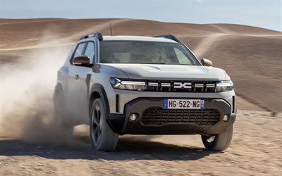 dacia duster extreme híbrido g 4x4, 4k, desierto, 2026 coches, fuera de la carretera, dacia duster, cruces, 2026 dacia duster, coches rumanos, dacia