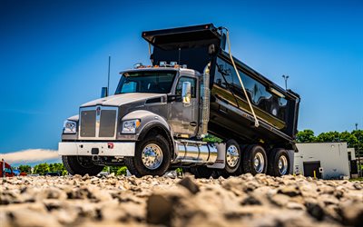 kenworth t880s, 4k, fuori strada, truck 2019, hdr, lkw, dump trucks, trasporto di carico, 2019 kenworth t880s, camion americani, kenworth