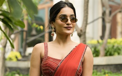 saniya iyappan, 4k, celebrità indiana, bollywood, star del cinema, sari, immagini con saniya iyappan, attrice popolare, attrice indiana, saniya iyappan photoshoot