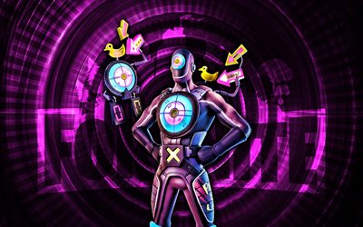 sitada fortnite, 4k, fondo espiral púrpura, fortnita, creativo, piel del hombre del sicario, piel de hito fortnite, sicario, personajes de fortnite