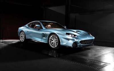 ツーリングsuperleggera veloce12, 4k, ガレージ, 2025車, スーパーカー, フェラーリ550マラネロ, イタリアの車, superleggera veloce12
