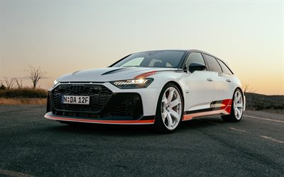 audi rs 6 avant gt, 4k, faros, 2026 coches, c8, sintonización, 2026 audi rs 6 avant gt, coches alemanes, audi