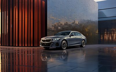 BMW i5 eDrive40L M Sport, 4k, G60E, 2025 cars, luxury cars, BMW i5 G60E, 2025 BMW i5, german cars, BMW