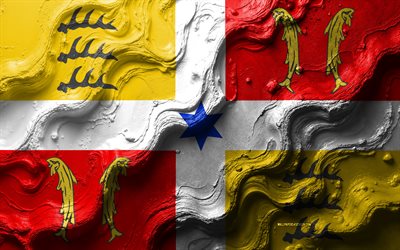 Montbeliard flag, 4k, stone wave texture, Flag of Montbeliard, 3D Montbeliard flag, France, flags of provinces of France, Montbeliard