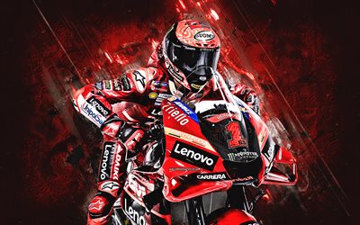 Alvaro Bautista, Aruba it Racing Ducati, Ducati Panigale V4R, red grunge background, spanish motorcycle racer, grunge art, Ducati