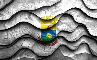 4k, Belo Horizonte flag, cities of Brazil, wooden 3D waves flags, Day of Belo Horizonte, flag of Belo Horizonte, Brazil, Belo Horizonte wooden flag, brazilian cities, Belo Horizonte