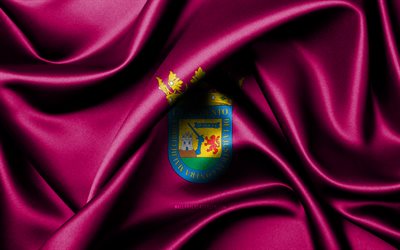 Alava flag, 4K, spanish provinces, fabric flags, Day of Alava, flag of Alava, wavy silk flags, Spain, Provinces of Spain, Alava