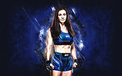 Miesha Tate, MMA, Cupcake, American mixed martial artist, UFC, blue stone background, Ultimate Fighting Championship, USA, Miesha Theresa Tate