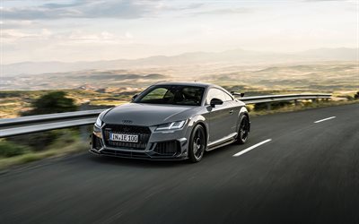 2023, Audi TT RS Iconic Edition, 4k, front view, exterior, gray Audi TT, special editions, german sports cars, Audi