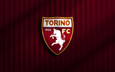 4k, شعار تورينو fc 3d, دوري الدرجة الأولى, خلفية ثلاثية الأبعاد, كرة القدم, شعار تورينو fc, تورينو fc, نادي كرة القدم الإيطالي, تورينو