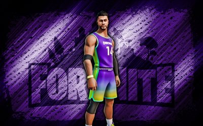 बजर बीटर फोर्टनाइट, 4k, बैंगनी विकर्ण पृष्ठभूमि, ग्रंज कला, fortnite, कलाकृति, बजर बीटर स्किन, फ़ोर्टनाइट वर्ण, बज्ज़र बीटर, फोर्टनाइट बजर बीटर स्किन