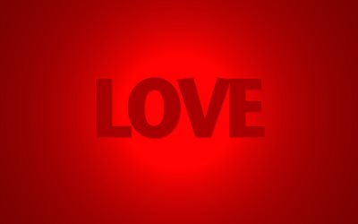 love, February 14, Valentine's Day, red background