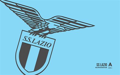 logo ss lazio, 4k, sfondo blu, art di carbonio, emblema ss lazio, club di calcio italiano, serie a, italia, ss lazio, calcio, lazio fc