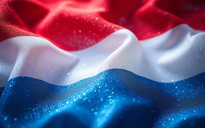 4k, Luxembourg sparkling flag, abstract art, Day of Luxembourg, bokeh, flag of Luxembourg, Luxembourgian flag, Luxembourg flag, creative art, Luxembourg