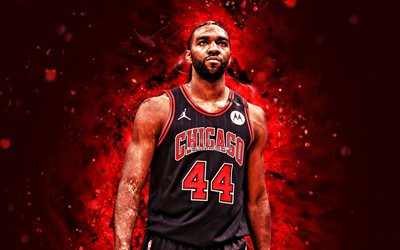 patrick williams, 4k, luces de neón rojo, bulls de chicago, nba, jugadores de baloncesto estadounidenses, patrick williams 4k, baloncesto, asociación nacional de baloncesto, patrick williams chicago bulls