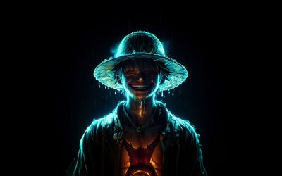 4k, monkey d luffy, oscurità, attrezzatura quinta, manga, 3d art, un pezzo, strada, marcia 5, artowork, gomu gomu no mi, scimmia d luffy un pezzo
