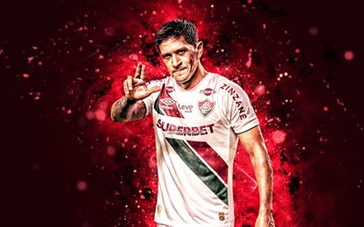 cano tedesco, 4k, luci al neon viola, fluminense fc, serie brasiliana a, calciatori argentina, cano 4k tedesco, calcio, fluminense, fluminense di cano tedesco