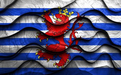 4k, Luxembourg flag, Provinces of Belgium, wooden 3D waves flags, Day of Luxembourg, flag of Luxembourg, Belgium, Luxembourg wooden flag, Europe, Belgian provinces, Luxembourg