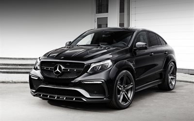 Mercedes-Benz GLE de Classe, TopCar, Mercedes C292, 2016, tuning, Mercedes noire