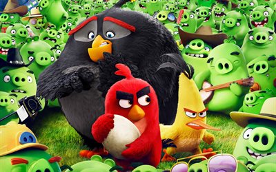 angry birds, 2016 personagens, monstros