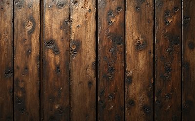 4k, vertical wooden sticks, dark wooden background, wooden beams, nailed boards, vertical wooden boards, brown wooden texture, wooden textures, wooden sticks, wooden logs, brown wooden background, horizontal wooden texture