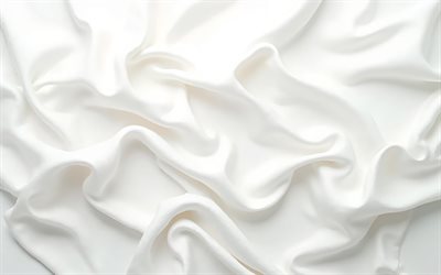 textura de seda blanca, 4k, textura de tela blanca, textura de olas de seda blanca, fondo de tela de ondas blancas, textura de tela