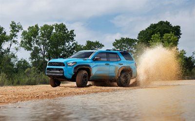 2026, toyota 4runner trd pro, 4k, vista frontal, exterior, toyota 4runner wavemaker, toyota 4runner turquesa, autos japoneses, tuning toyota 4runner, deriva, toyota