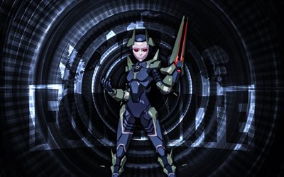 mecafusión lexa fortnite, 4k, fondo espiral gris, fortnite, creativo, mechafusión lexa piel, piel fortnite mechafusión lexa, mecafusión lexa, personajes fortnite