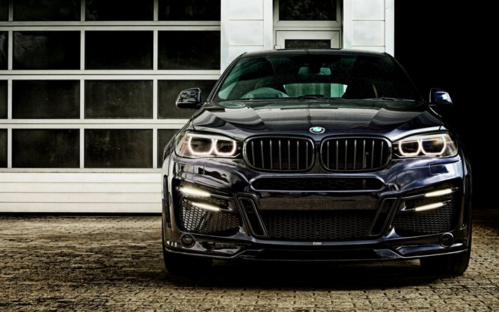 Lumma Design, tuning, 4k, BMW X6M, F16, 2017 voitures, noir X6M, BMW