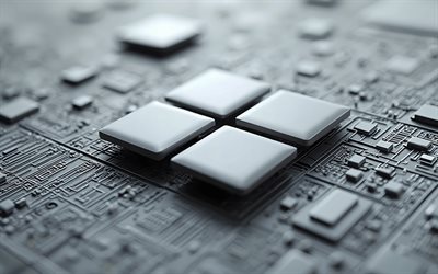 windows 11 3d grey logo, 4k, windows 11 logo, grauer motherboardhintergrund, windows 11 emblem, hintergrund für graue technologie, windows 11, 3d windows 11 logo, windows 11 3d  zeichen, fenster