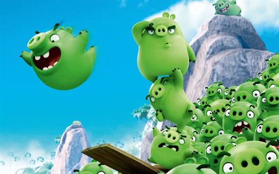 Bad Piggies, characters, 3D-animation, 2016, Angry Birds
