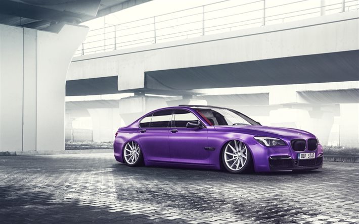 tuning, Vossen, 2015, BMW Série 7, F01, violet BMW