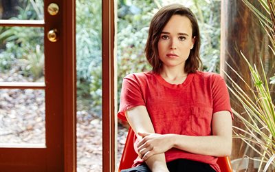Ellen Page, l'actrice, brun, photoshoot