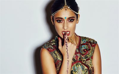 Ileana Dcruz, la actriz india, sari, de belleza, de Bollywood