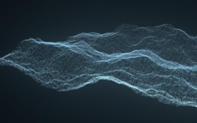 abstract waves, 4k, dust, art