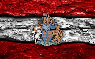 logo in legno dell'altrincham fc, 4k, fondo di legno bianco rosso, lega nazionale, calcio, logo dell'altrincham fc, stemma dell'altrincham fc, altrincham fc, squadra di calcio inglese, fc altrincham