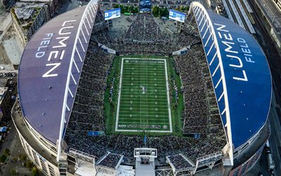Lumen Field, aerial view, Seattle Seahawks stadium, Seattle, Washington, USA, Seahawks Stadium, 2026 FIFA World Cup stadiums, Seattle Seahawks