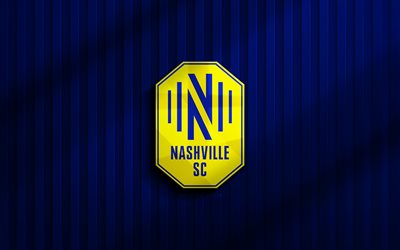 4k, नैशविले एससी 3 डी लोगो, mls के, नीला 3 डी पृष्ठभूमि, फुटबॉल, नैशविले एससी प्रतीक, मिनेसोटा यूनाइटेड लोगो, नैशविले एससी, फ़ुटबॉल, अमेरिकन सॉकर क्लब, नैशविले एफसी
