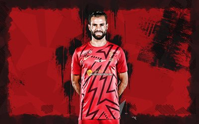 4k, nacho fernández, fondo grune rojo, al qadsiah, liga profesional saudita, futbolistas españoles, nacho fernández 4k, fútbol americano, fútbol, nacho, al qadsiah fc, nacho fernández al qadsiah
