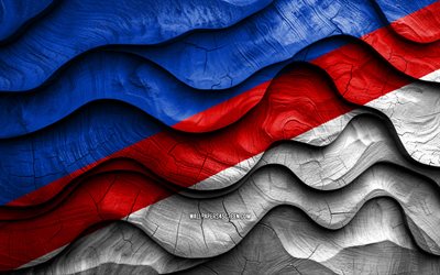 4k, bandera de conceptos, departamentos de paraguay, banderas de ondas 3d de madera, día de concepción, bandera de concepción, bandera de madera concepcion, concepción, sudamerica, departamentos paraguayo, departamento de concepción