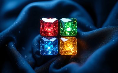 logotipo do cristal da microsoft, logotipo de cristal do windows 11, 4k, logotipo do windows 11, emblema do windows 11, microsoft, sinal do windows 11, fundo de onda de seda azul, logotipo do windows, janelas 11, windows