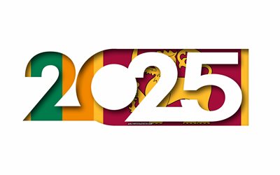 2025 sri lanka, weißer hintergrund, sri lanka, minimale kunst, 2025 sri lanka  konzepte, sri lanka 2025, flagge von sri lanka, 2025 sri lanka hintergrund, sri lanka flag