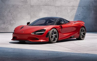 2024, McLaren 750S, 4k, front view, exterior, red McLaren 750S, supercar, British sports cars, McLaren