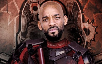 Suicide Squad, 2016, Will Smith, Deadshot, portrait, actor, new movies
