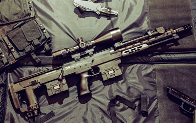 AMP Technical Services DSR-1, 4k, sniper rifle, military weapons, DSR-1, rifles, AMP DSR-1